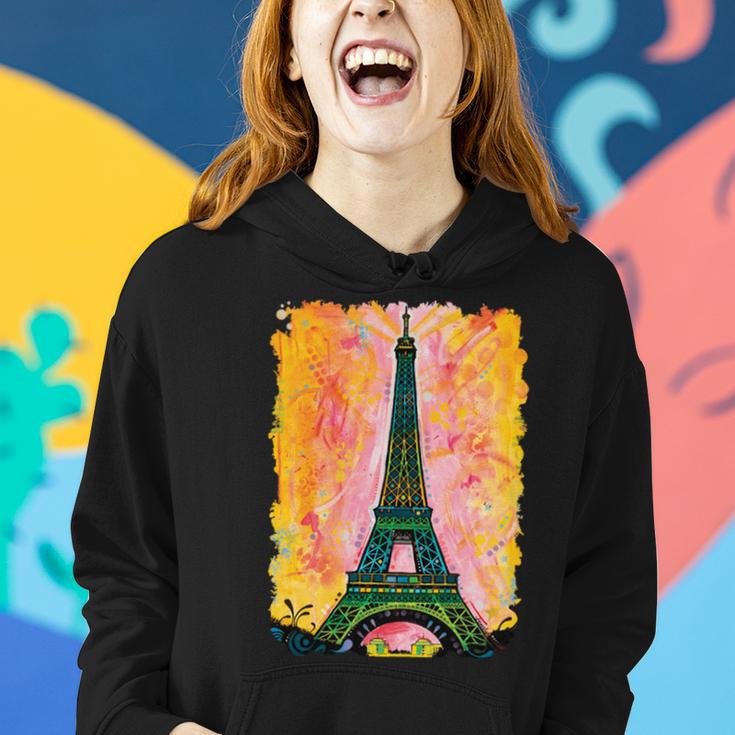 Paris France Colorful Eiffel Tower Women Hoodie Gifts for Her