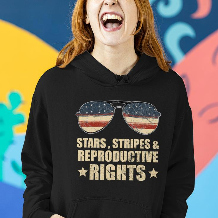 Patriotic 4Th Of July Stars Stripes And Reproductive Rights Funny Gift V2 Women Hoodie Gifts for Her