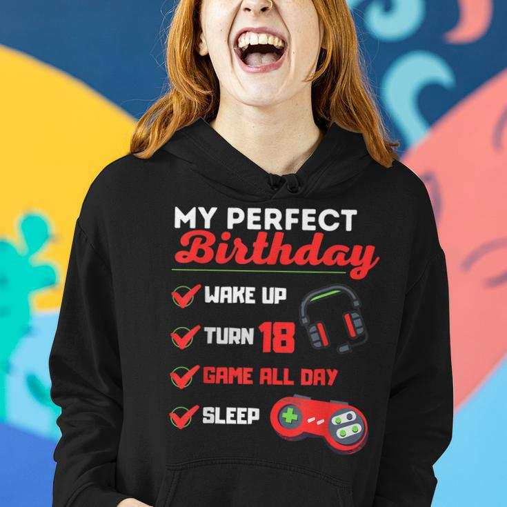 Perfekter 18Th Birthday Gamer Boy Gamer Women Hoodie Gifts for Her