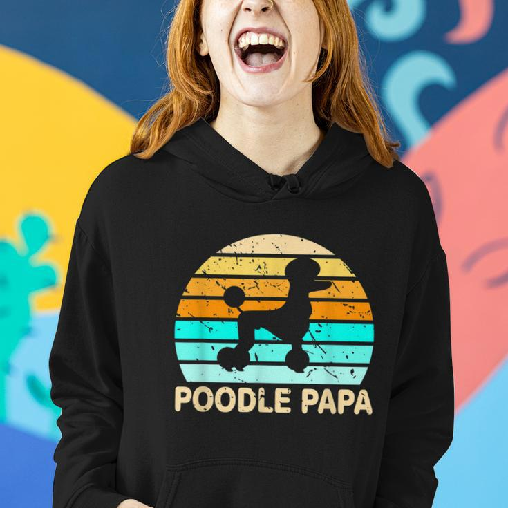 Poodle Papa Dog Lover Grandfather Retirement Poodle Women Hoodie Gifts for Her