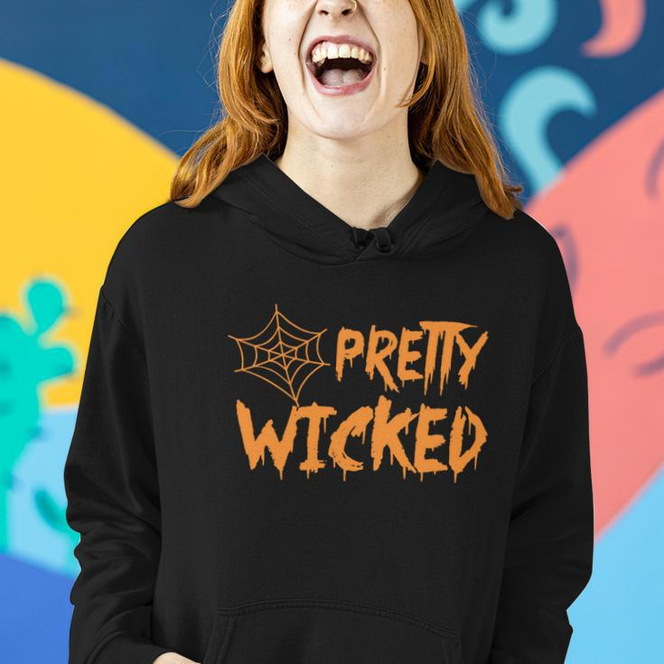 Pretty Wicked Halloween Quote V2 Women Hoodie Gifts for Her