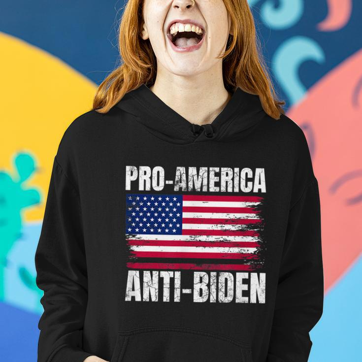 Pro America Anti Joe Biden Usa Flag Political Patriot Women Hoodie Gifts for Her