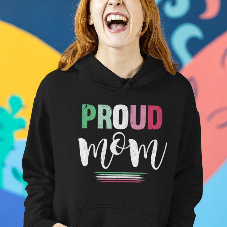 Proud Mom Abrosexual Flag Lgbtq Mothers Day Abrosexual Gift Women Hoodie Gifts for Her