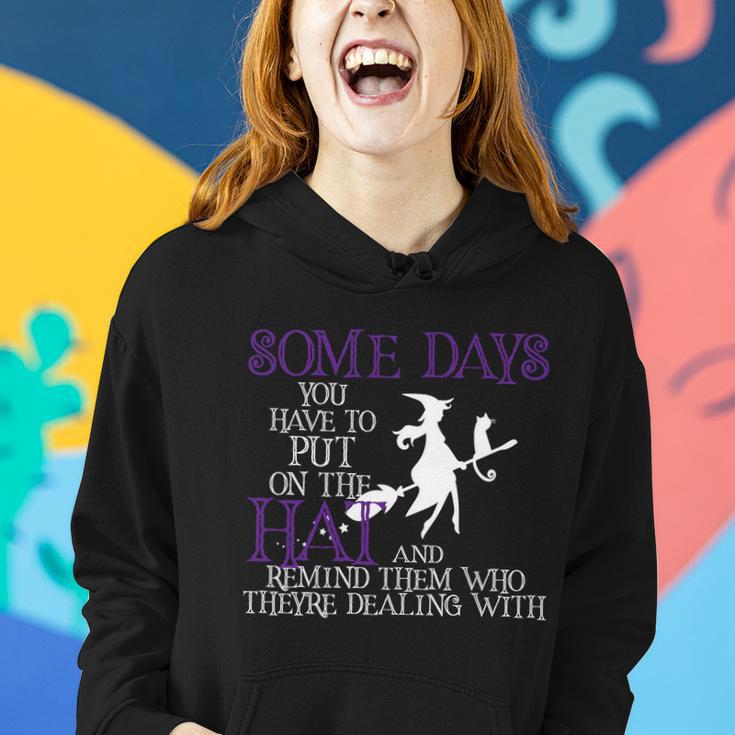 Put On The Hat Funny Witch Halloween Women Hoodie Gifts for Her