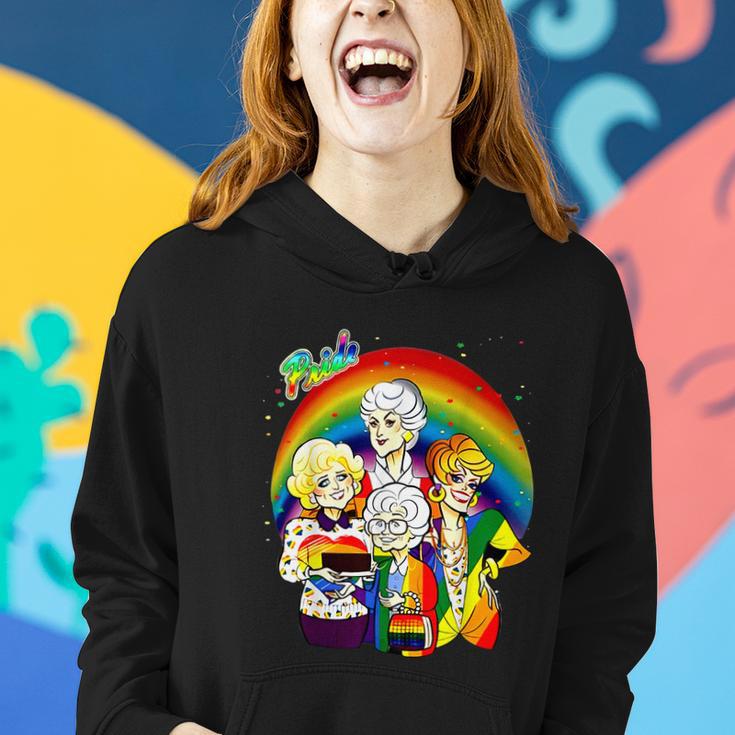 Rainbow Pride The Golden Lgbt Pride Month Girls V2 Women Hoodie Gifts for Her