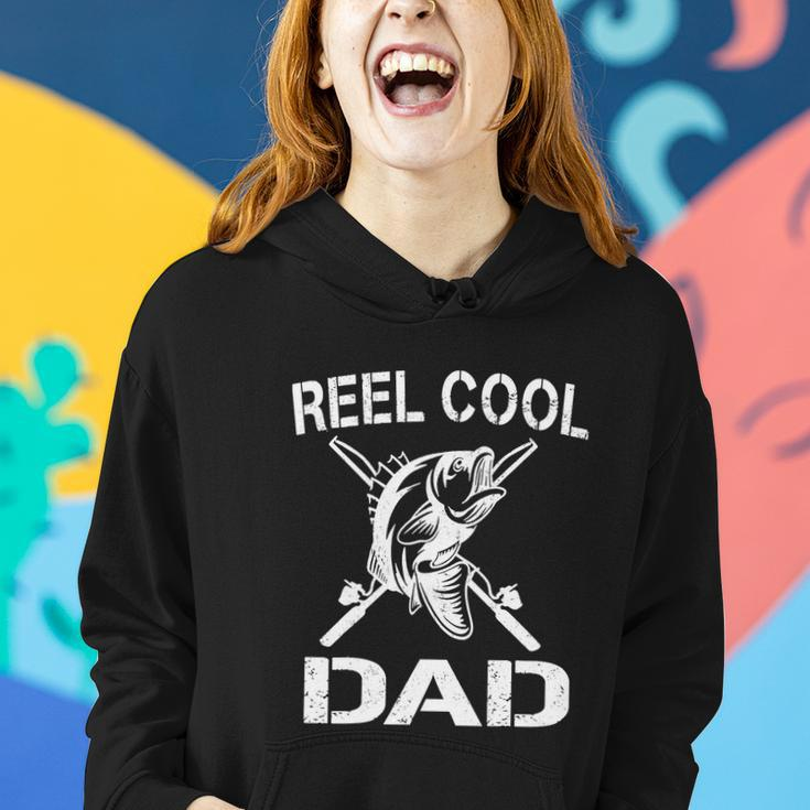 Reel Cool Dad Fishing Daddy Funny Fathers Day Women Hoodie Gifts for Her