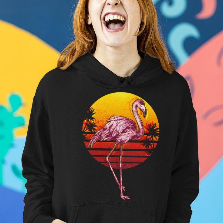 Retro Vintage Flamingo V2 Women Hoodie Gifts for Her