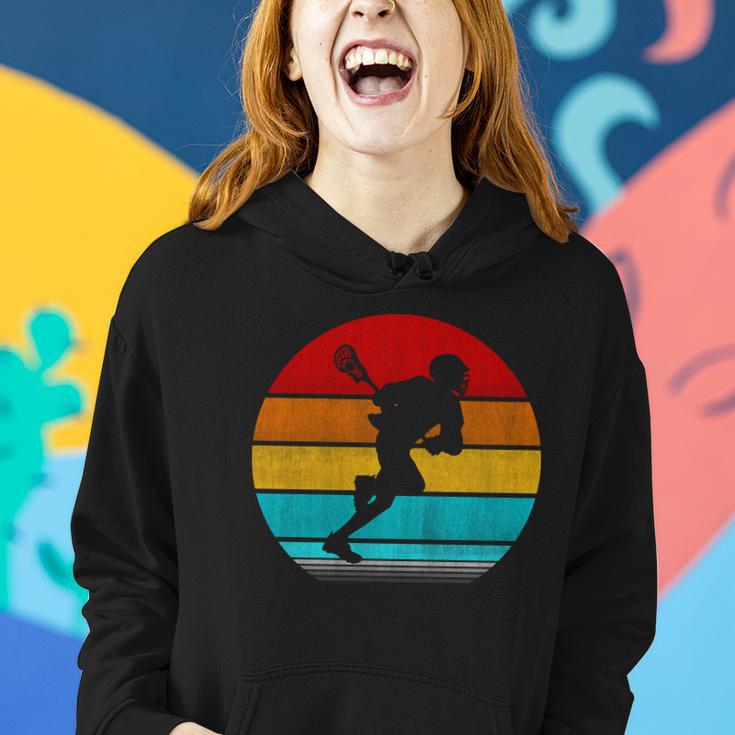 Retro Vintage Lacrosse Women Hoodie Gifts for Her