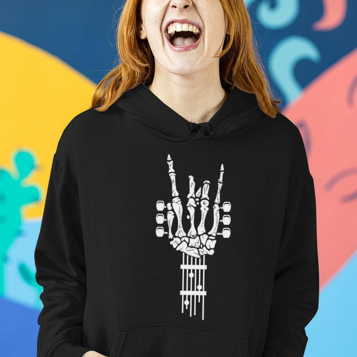Rock Roll Skeleton Gift Guitar Music Lover Gift Women Hoodie Gifts for Her