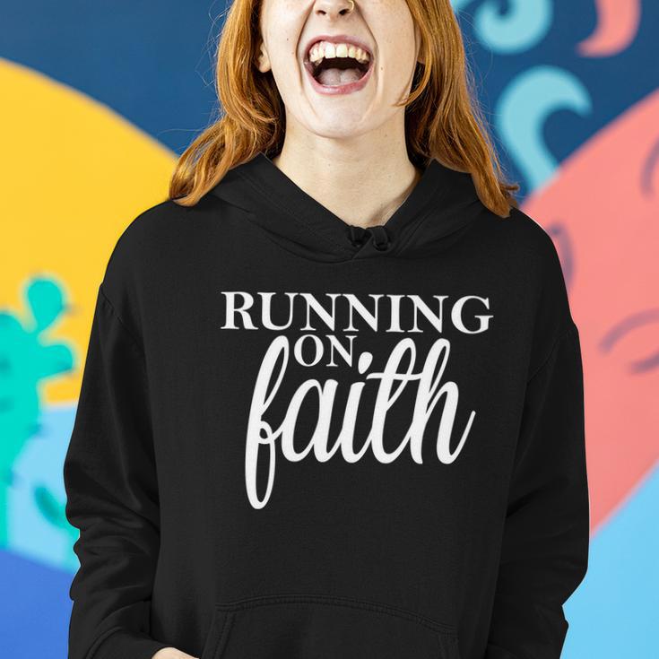 Running On Faith Women Hoodie Gifts for Her