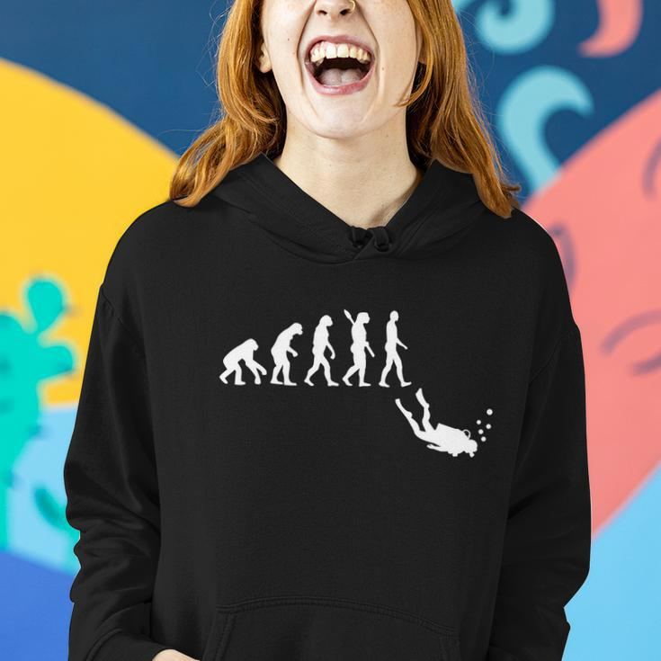 Scuba Diver Evolution Women Hoodie Gifts for Her