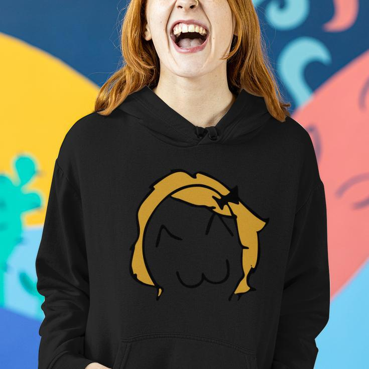 Silhouette Design Derp Meme Funny Troll Face Women Hoodie Gifts for Her