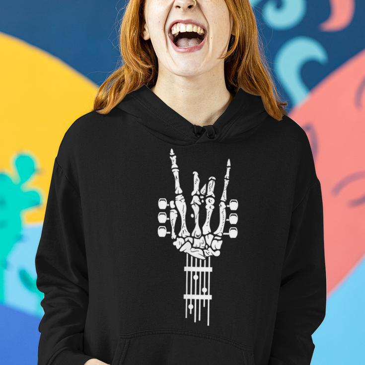 Skeleton Hand Guitar Funny Guitar Lover Halloween Costume Women Hoodie Gifts for Her