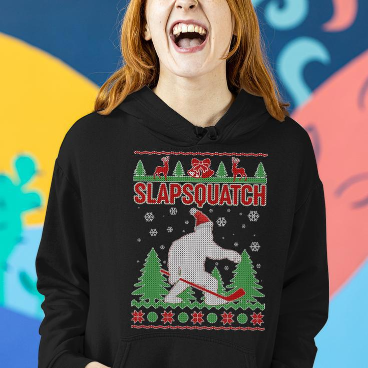 Slapsquatch Ugly Christmas Sweater Bigfoot Women Hoodie Gifts for Her