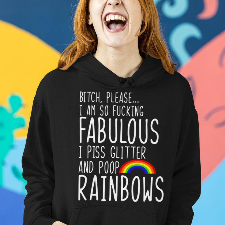 So Fabulous I Piss Glitter And Poop Rainbows Women Hoodie Gifts for Her
