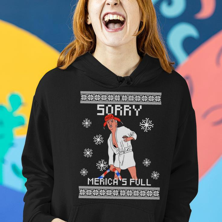 Sorry Mericas Full Trump Supporter Ugly Christmas Tshirt Women Hoodie Gifts for Her