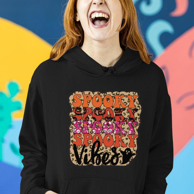 Spooky Spooky Spooky Spooky Vibes Halloween Quote V3 Women Hoodie Gifts for Her
