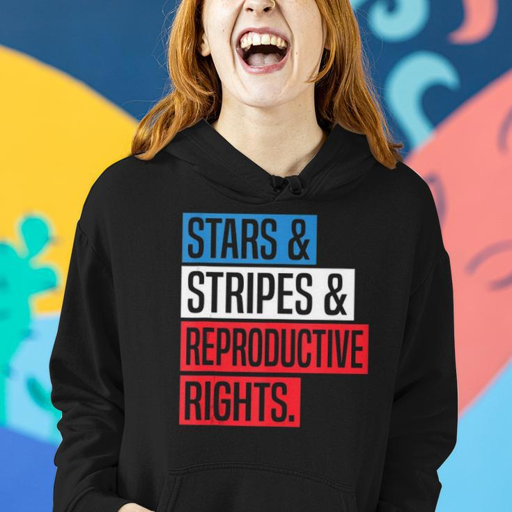 Stars Stripes And Reproductive Rights Pro Choice 4Th Of July Women Hoodie Gifts for Her
