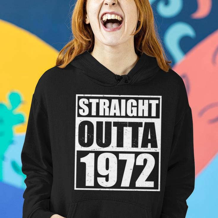 Straight Outta 1972 50Th Birthday Women Hoodie Gifts for Her