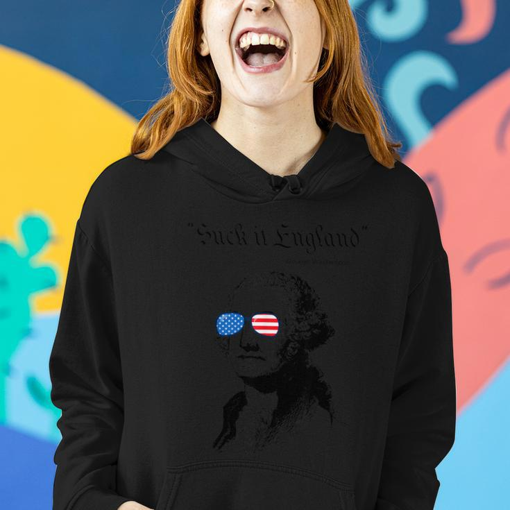 Suck It England Washington Funny 4Th Of July Usa Flag Women Hoodie Gifts for Her