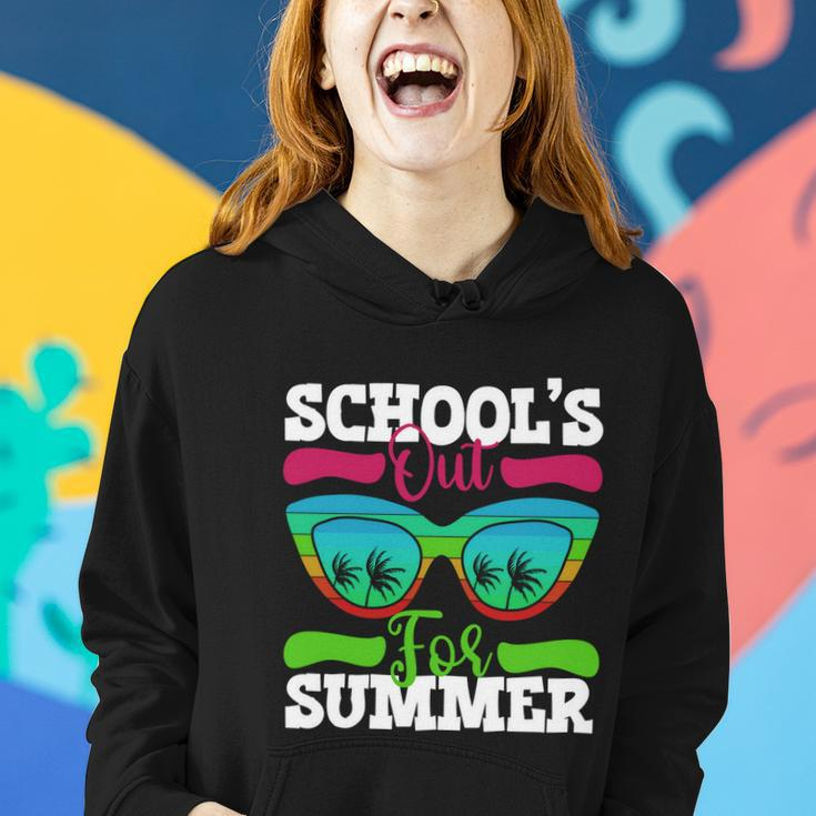 Summer Break 2022 Retro Summer Break Schools Out For Summer Cool Gift Women Hoodie Gifts for Her