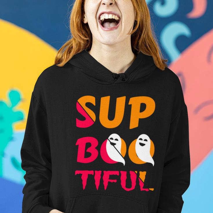 Sup Boo Tiful Halloween Quote Women Hoodie Gifts for Her