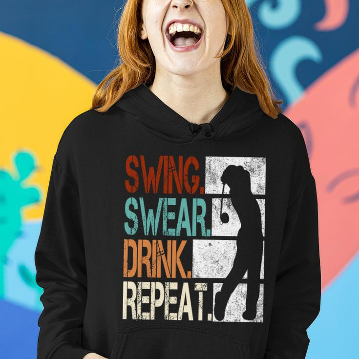 Swing Swear Drink Repeat Women Hoodie Gifts for Her