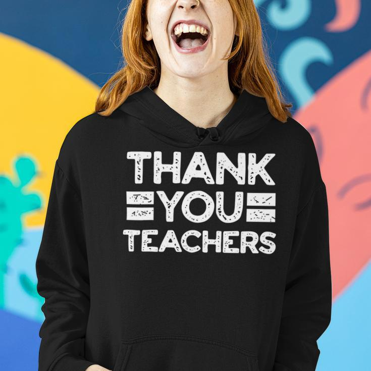 Thank You Teachers For Moms Dads Teens Graduation Apparel Women Hoodie Gifts for Her
