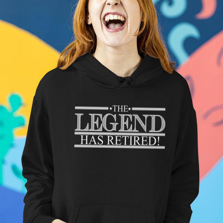 The Legend Has Retired Funny Retirement Women Hoodie Gifts for Her