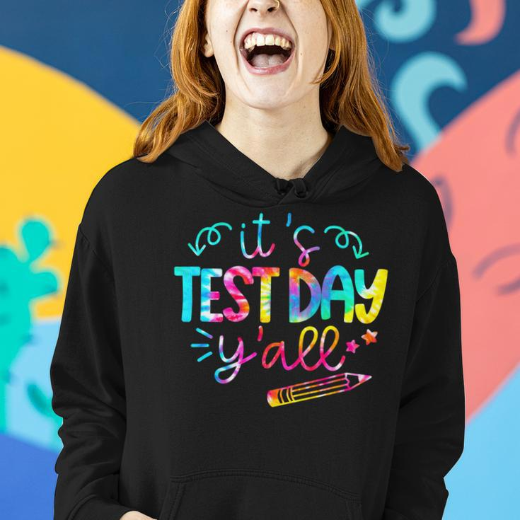 Tie Dye Test Day TeacherShirt Its Test Day Yall Women Hoodie Gifts for Her