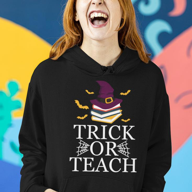 Trick Or Teach Halloween Women Hoodie Gifts for Her