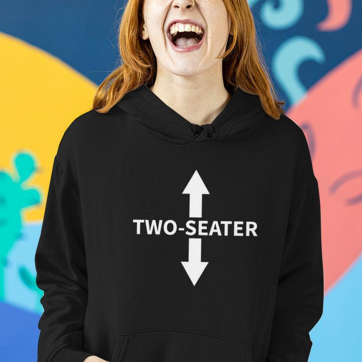 Two Seater Arrows Funny College Humor Women Hoodie Gifts for Her