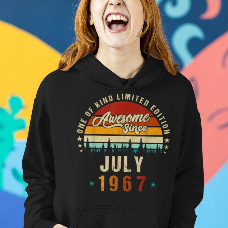 Vintage 55Th Birthday Awesome Since July 1967 Epic Legend Women Hoodie Gifts for Her