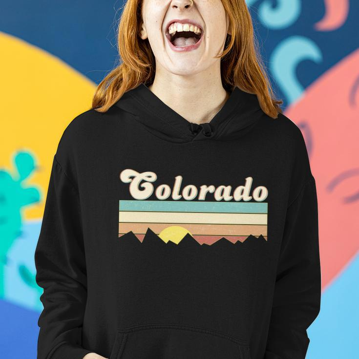 Vintage Colorado Mountain Sunset Women Hoodie Gifts for Her