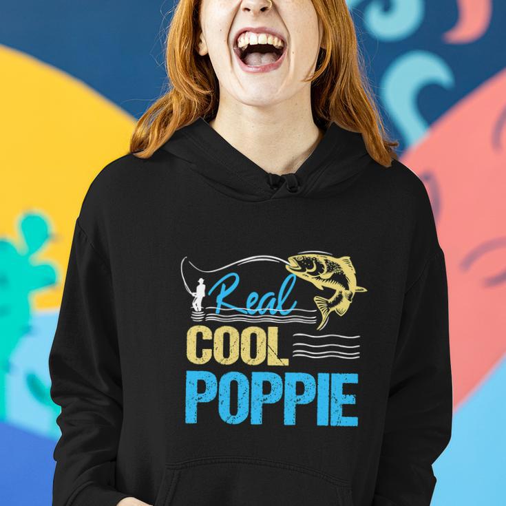 Vintage Reel Cool Poppie Fishing Daddy Women Hoodie Gifts for Her