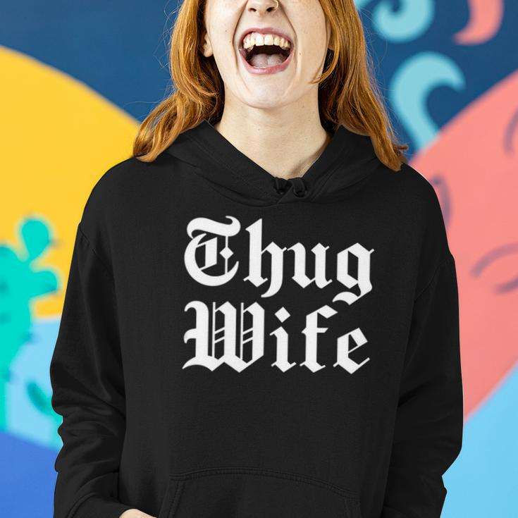 Vintage Thug Wife Tough Mom Gift Women&8217S Women Hoodie Gifts for Her