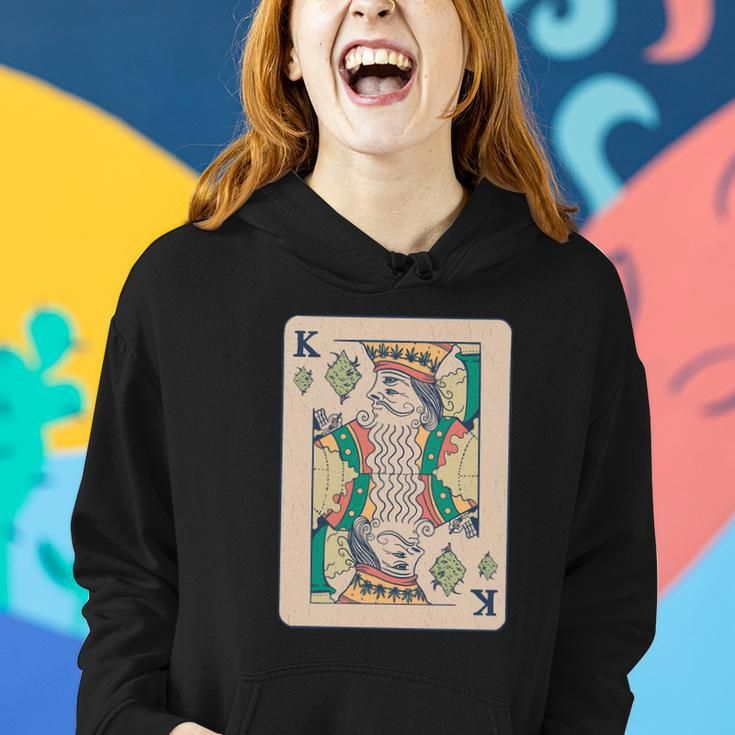 Weed King Poker Card Women Hoodie Gifts for Her