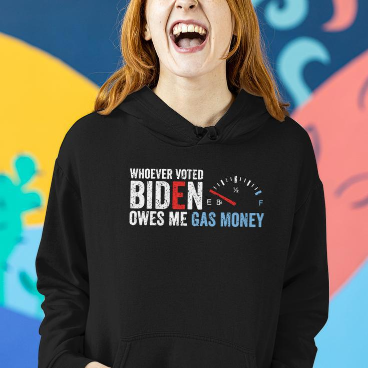 Whoever Voted Biden Owes Me Gas Money Tshirt V2 Women Hoodie Gifts for Her