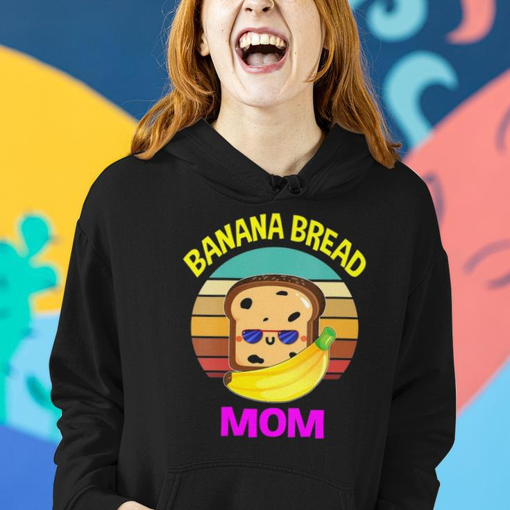 Womens Banana Bread Mom Lovers Food Vegan Gifts Mama Mothers Women Hoodie Gifts for Her