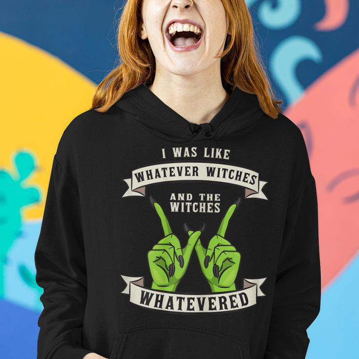 Womens Whatever Witches Witch Wiccan Costume Funny Halloween Gifts Women Hoodie Gifts for Her
