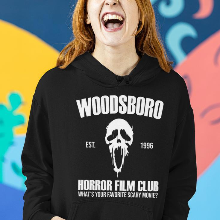 Woodsboro Horror Film Club Scary Movie Women Hoodie Gifts for Her