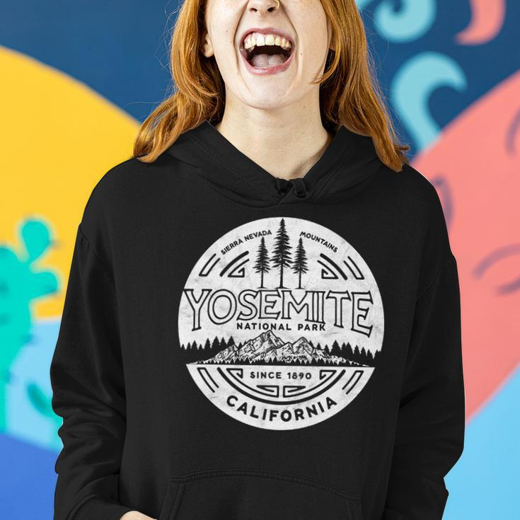 Yosemite National Park Distressed Minimalist Women Hoodie Gifts for Her