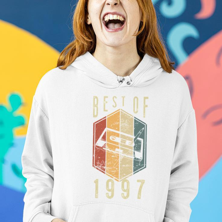 Best Of 1997 25 Year Old Gifts Cassette Tape 25Th Birthday Women Hoodie Gifts for Her