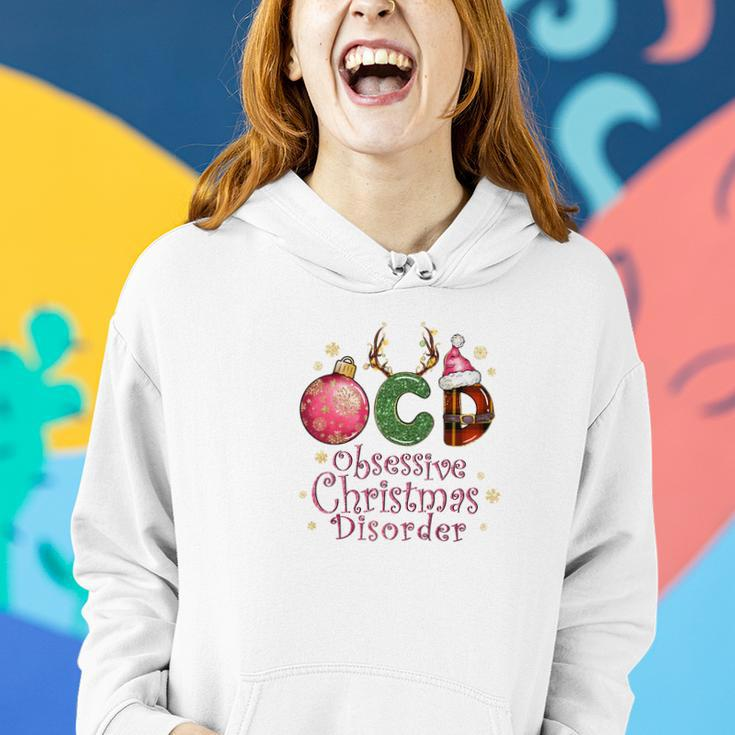 Christmas Ocd Obsessive Holiday Gift Women Hoodie Graphic Print Hooded Sweatshirt Gifts for Her