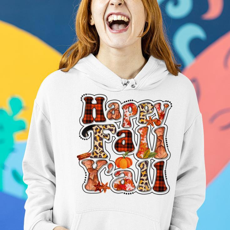 Happy Fall Yall Autumn Vibes Halloween For Autumn Lovers Women Hoodie Gifts for Her