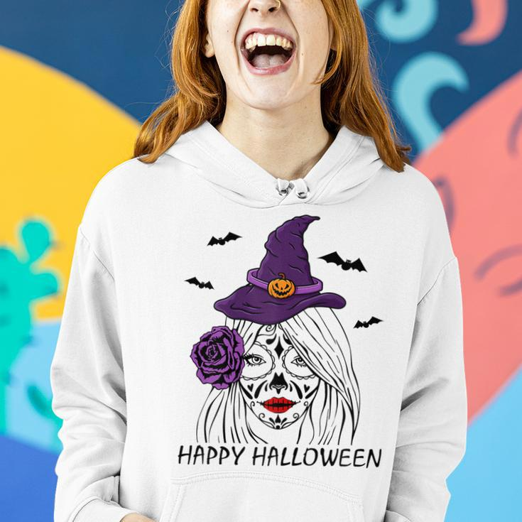 Happy Halloween Catrina Costume For Moms Witch Halloween Women Hoodie Gifts for Her