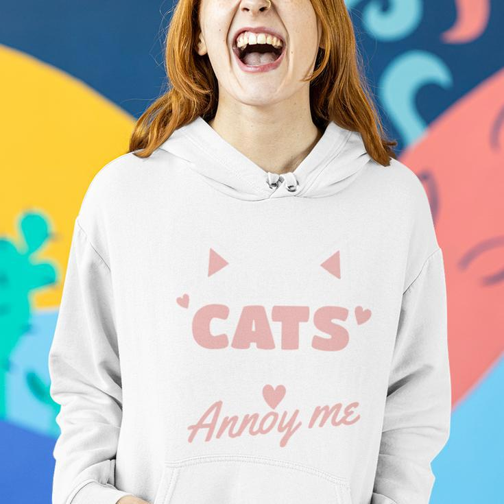 I Love Cats It Is People Who Annoy Me Animals Cute Cat Women Hoodie Gifts for Her