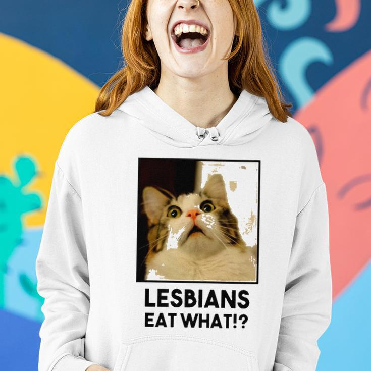 Lesbian Eat What Funny Cat Women Hoodie Gifts for Her