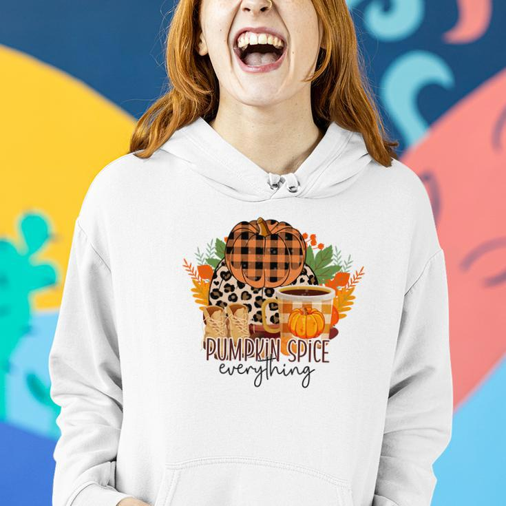 Pumpkin Spice Everything Latte Coffee Fall Women Hoodie Graphic Print Hooded Sweatshirt Gifts for Her