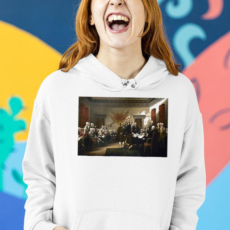 Signing The Declaration Of Independence 4Th Of July Women Hoodie Gifts for Her